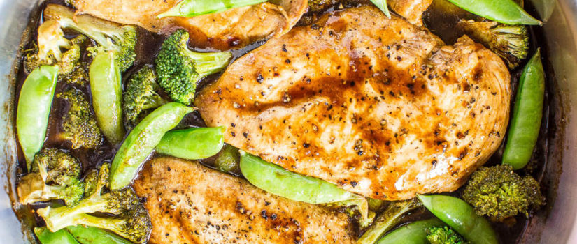 Spring Veggies and Chicken in the Crock Pot crock pot chicken & veg