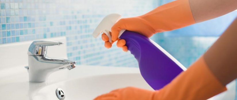The Two Best Essential Oils for Cleaning the Bathroom + Recipes bathroom-cleaning