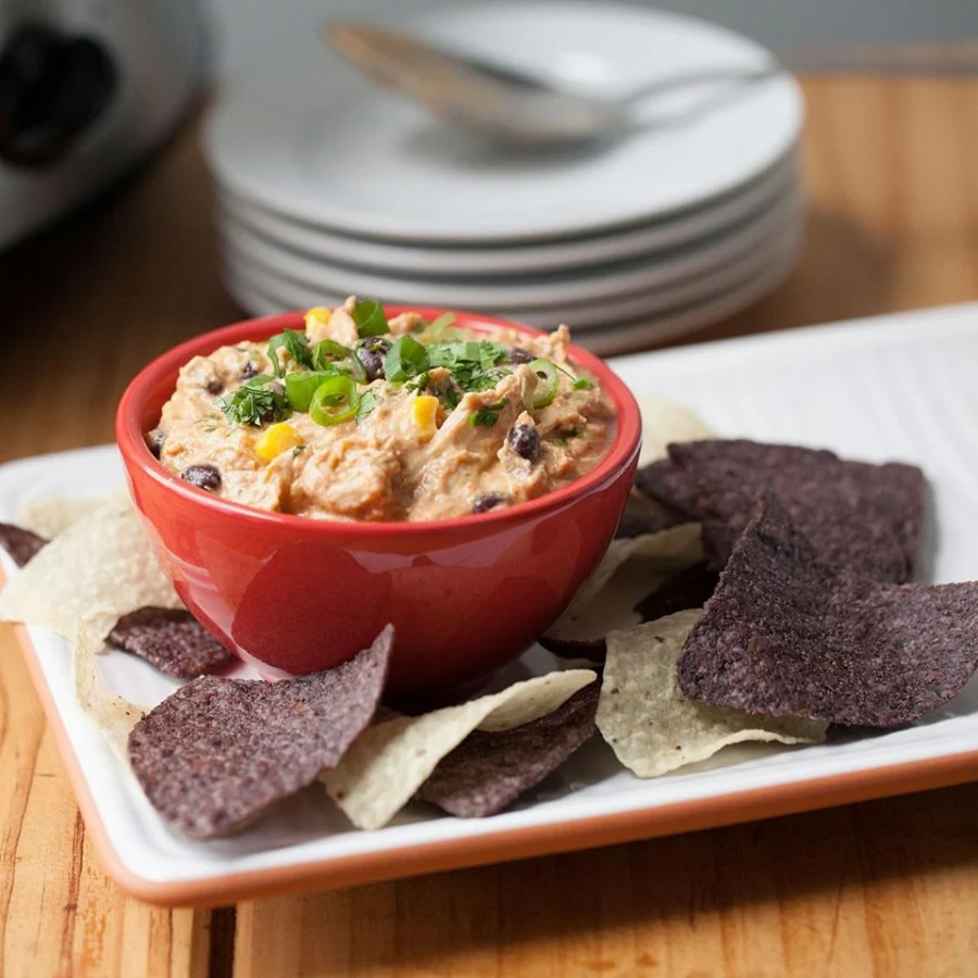 Slow-Cooker Chicken Enchilada Dip (Gluten Free)