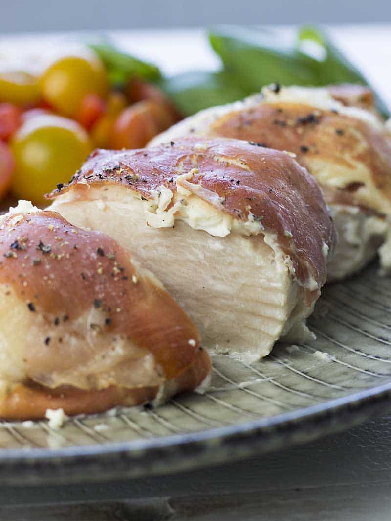 Prosciutto Wrapped Chicken Breast With Cream Cheese - Vibrant Living ...