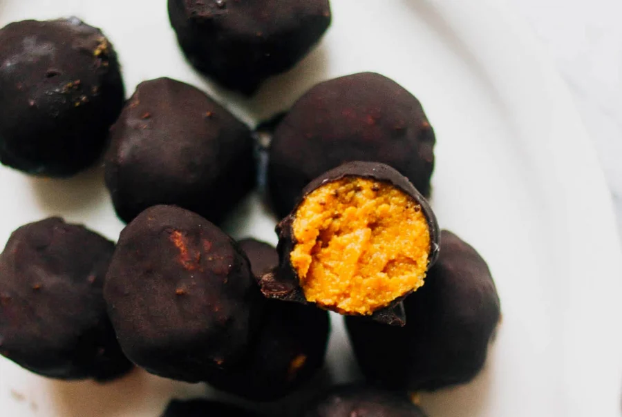 Valentine Sweet Potato Turmeric Truffles