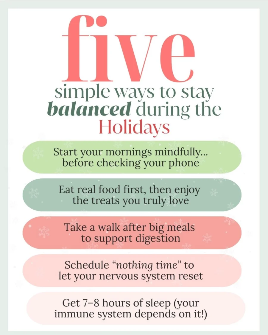 Nourish, Rest, and Renew: A Healthy Holiday Guide